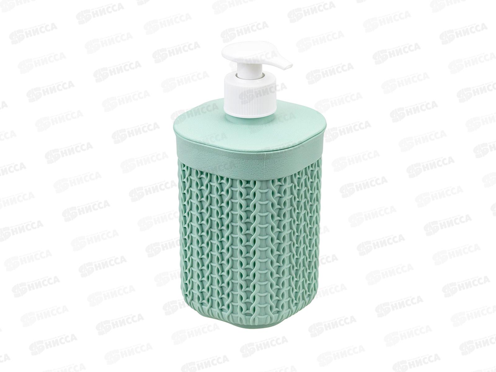 Диспенсер для мыла ВЯЗАНИЕ Фисташковый М2239 *15
