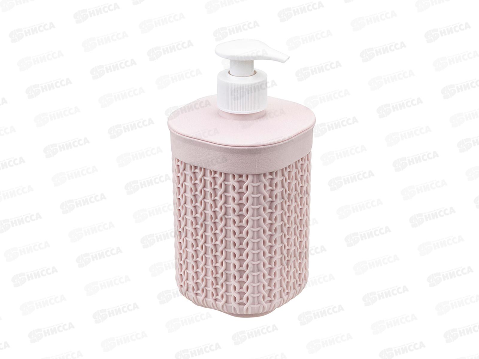 Диспенсер для мыла ВЯЗАНИЕ Чайная роза М2239 *15