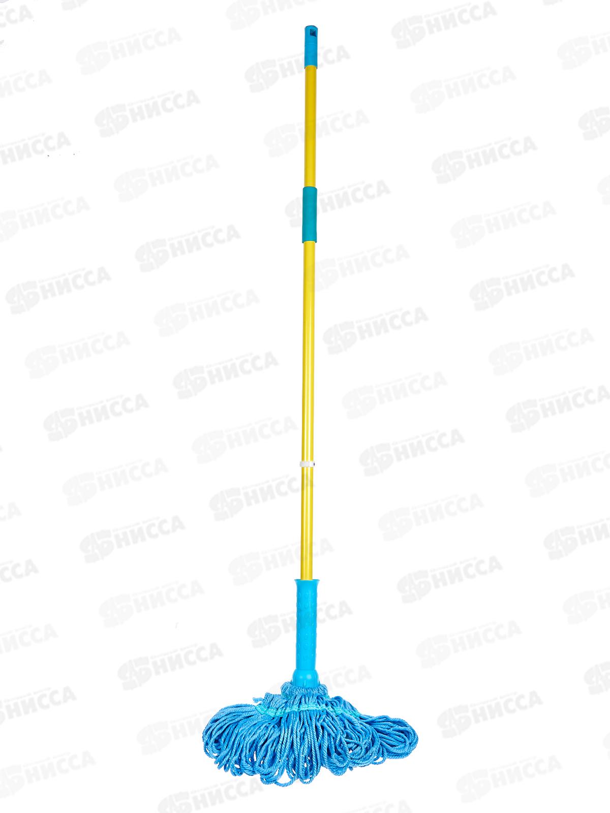 Швабра твист &quotМамонтенок&quot микрофибра не телескопическая ручка  KD-8200