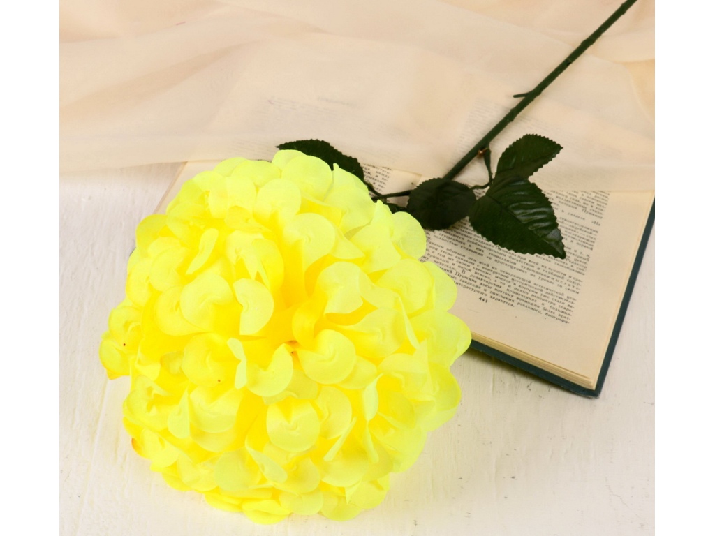 Цветы искусственные 60см Герань королевская желтый 4560213 *10