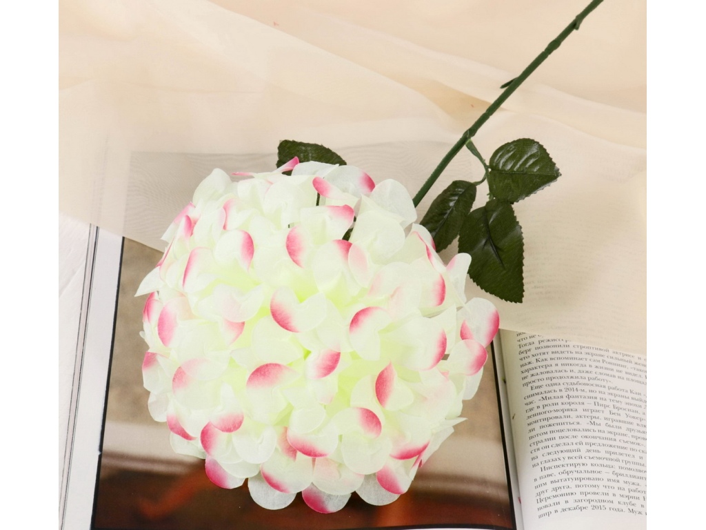 Цветы искусственные 60см Герань королевская бел-роз 4560215 *10