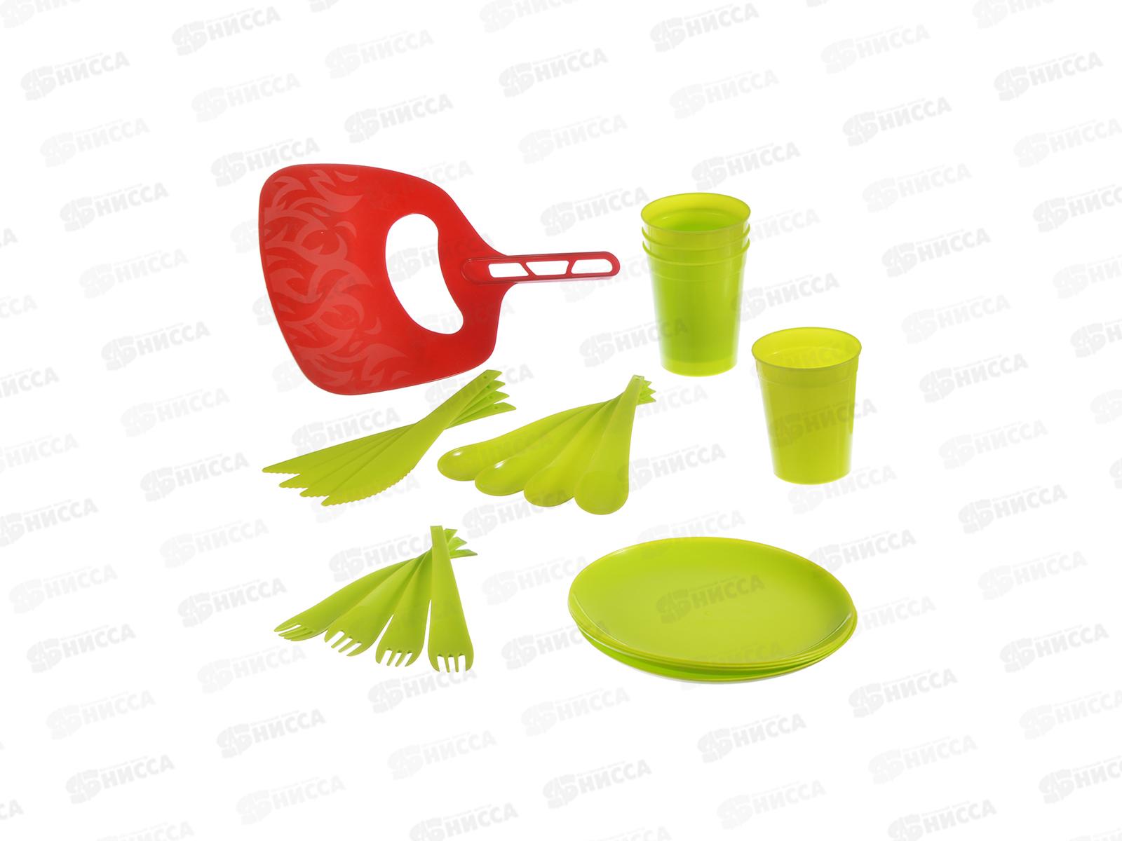 Набор для пикника и барбекю (4 персоны) + веер ПЦ4052 *14