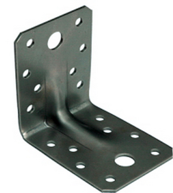 Уголок крепёжный 70*70*55*2.0 усиленный цинк (с зенковкой) *50