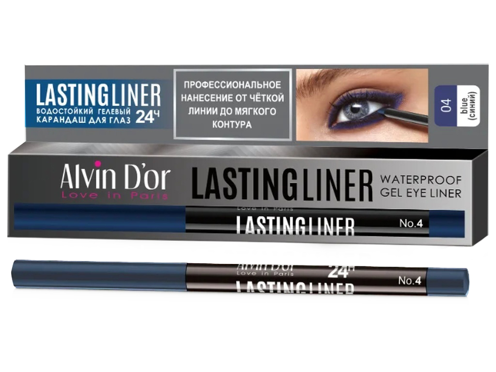 Алвин Дор Р-14 карандаш для глаз гелевый водостойкий №04 синий