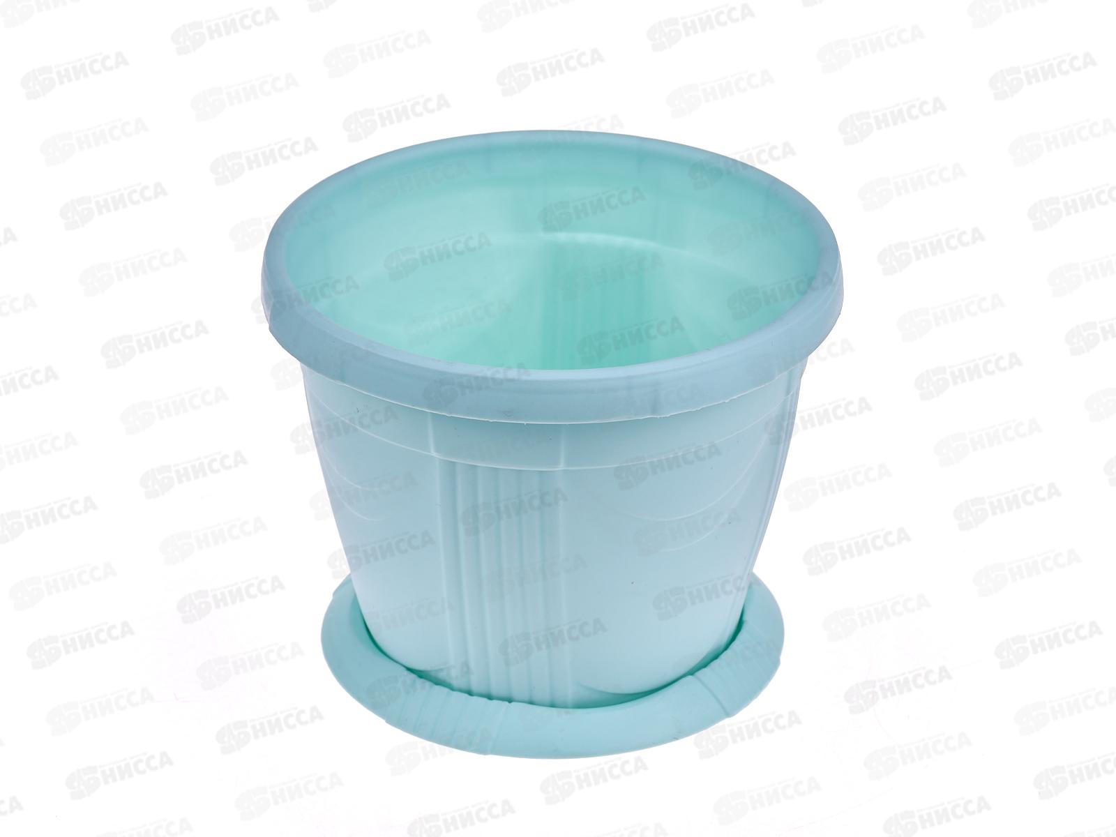 Кашпо Селенга 1л зеленый мятный Ангарск *15