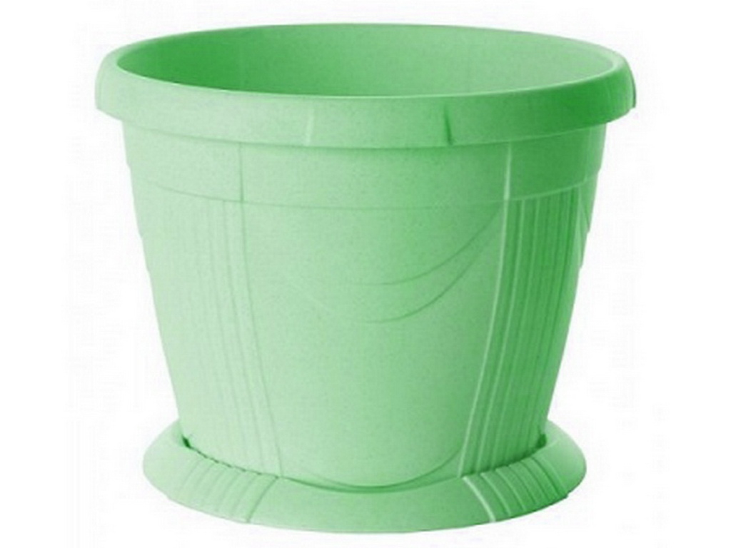 Кашпо Селенга 3л зеленый мятный Ангарск *15