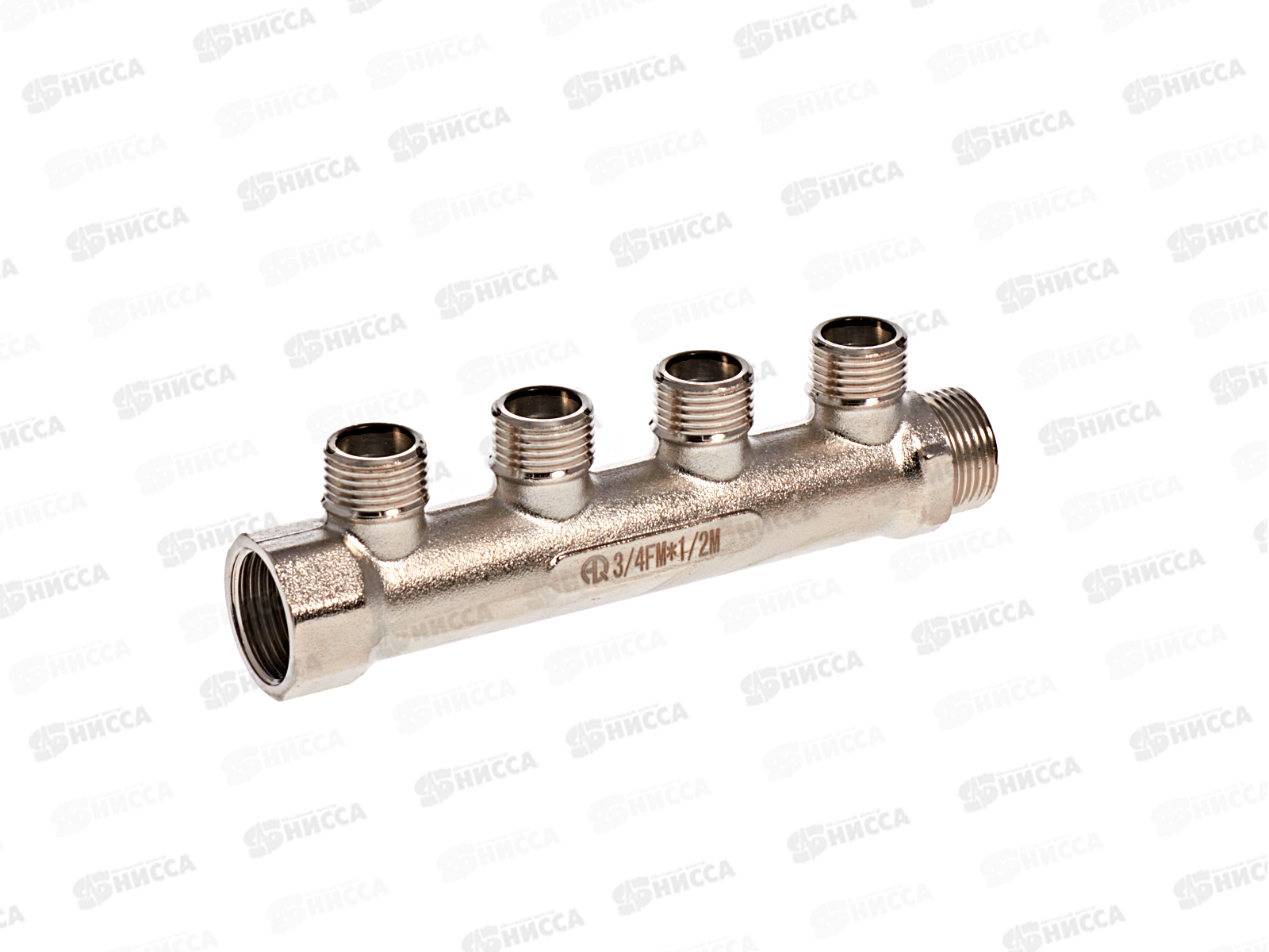 Коллектор резьбовой FМ 3/4x3/4x1/2x4, 02423  Aqualink  *4/40