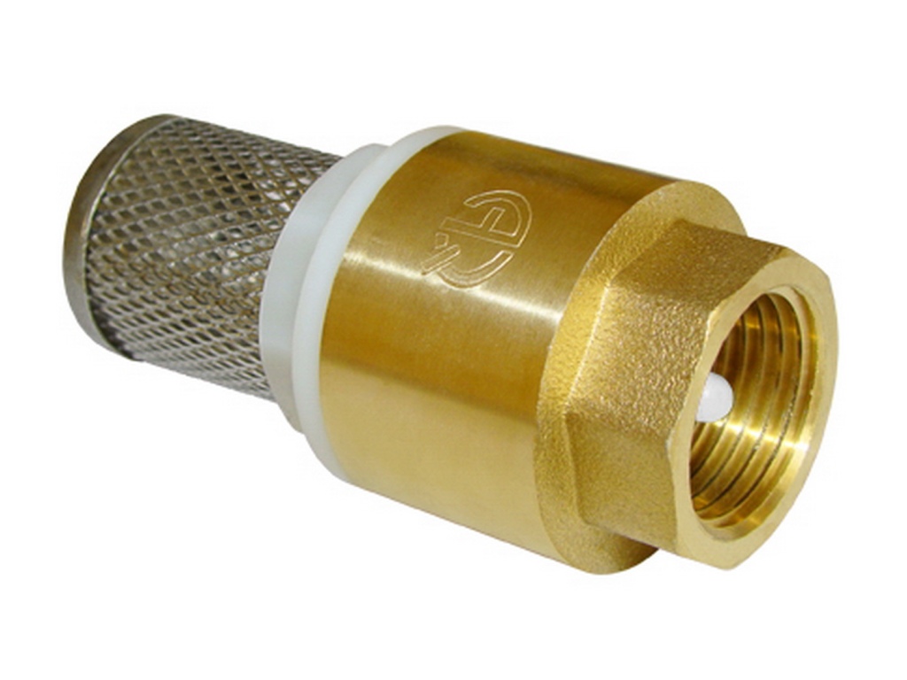 Обратный клапан с пластиковым сердечником с сеткой FF 3/4, Aqualink 02059 *10/80