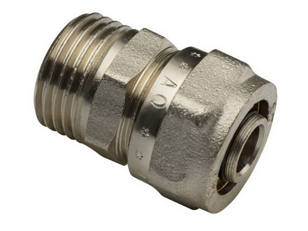 Переходник цанга/штуцер S16х1/2 М, Aqualink, 00161  *10/240