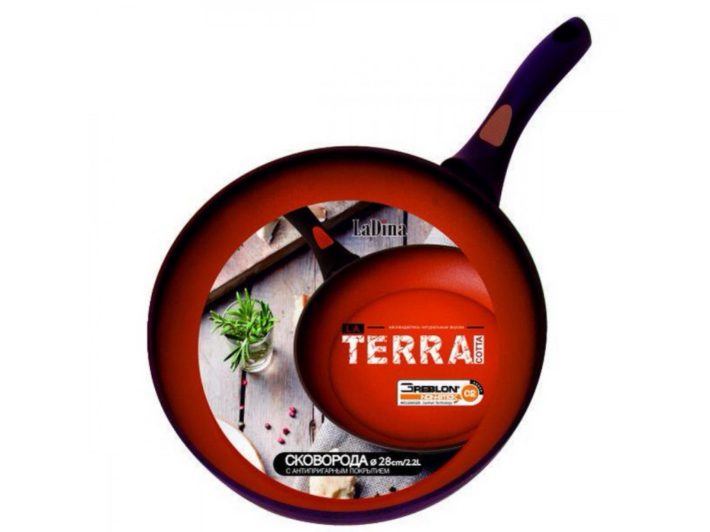 Сковорода 28см Terracotta керамическое покрытие 50028 *12