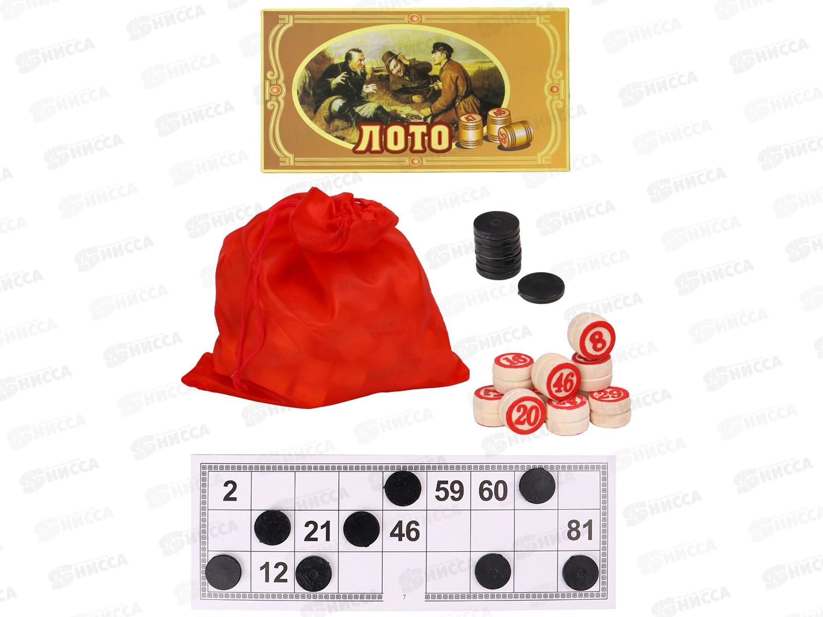 Лото деревянное (23х11х6см) в коробке, AN02555  *48