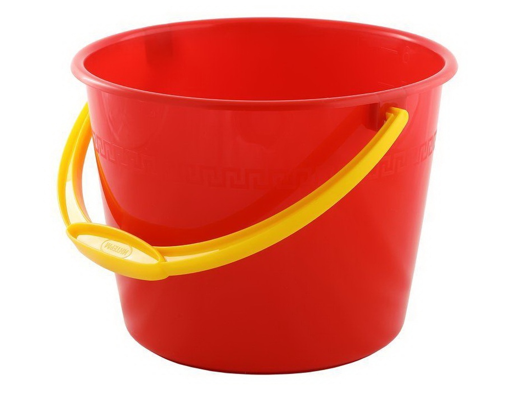 Ведро-лукошко 6л мерное зеленое  ИНТ