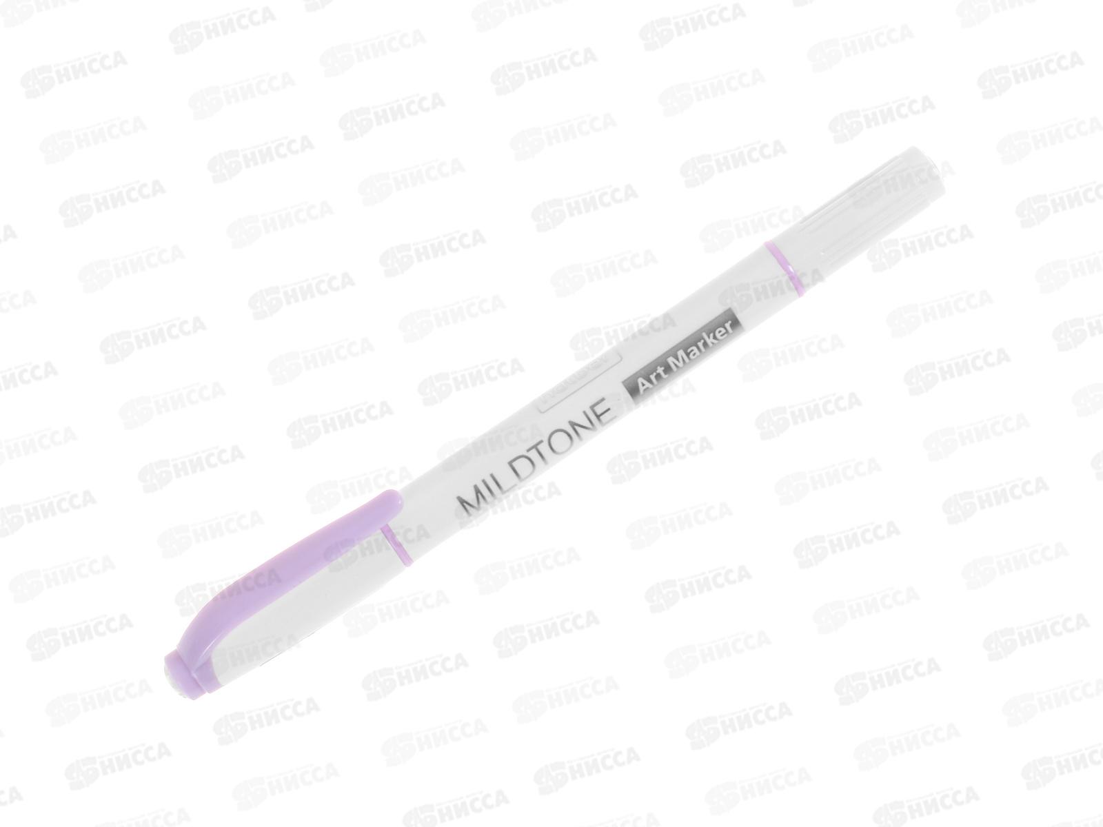  Артмаркер Hatber Mildtone Pastel, двухсторонний сиреневый  060864*12