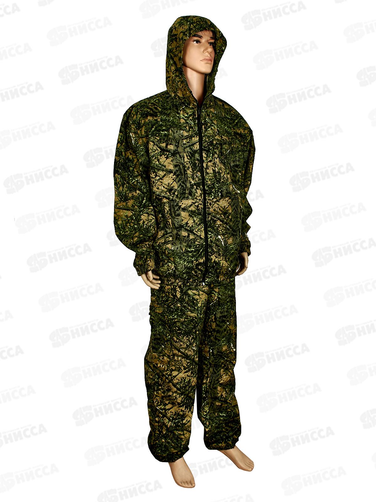Костюм &quotТурист 3&quot куртка/брюки, (60-62, 182-188) камуфляж Колючка зеленый, ткань Грета