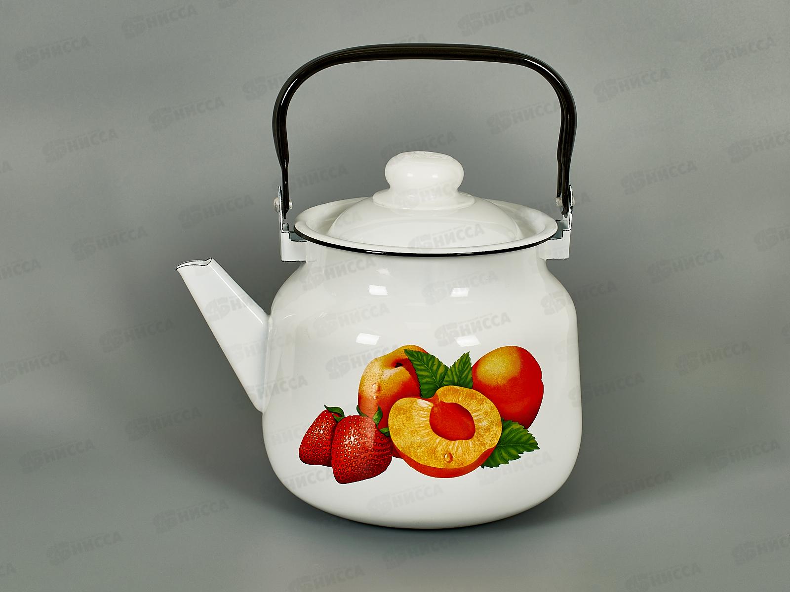 Чайник 3,5л с рисунком 01-2713/4 Персики