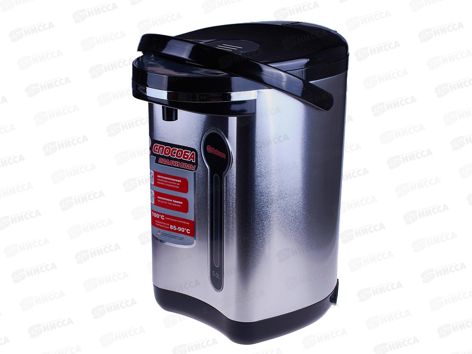 Термопот SA-1335BS 5л., черный, нержавеющая сталь