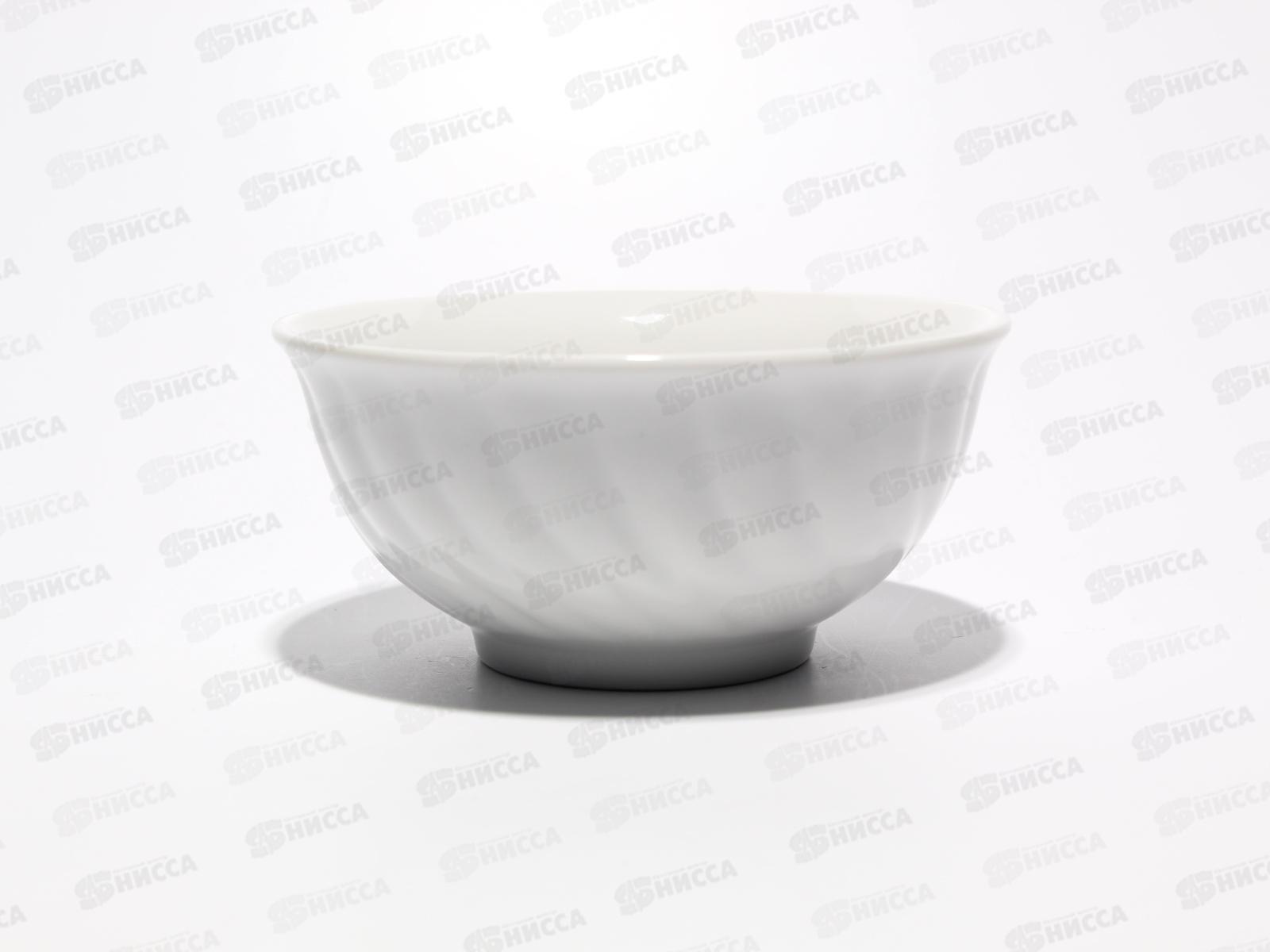 Салатник 400см3 Голубая роза Белые *18  017302