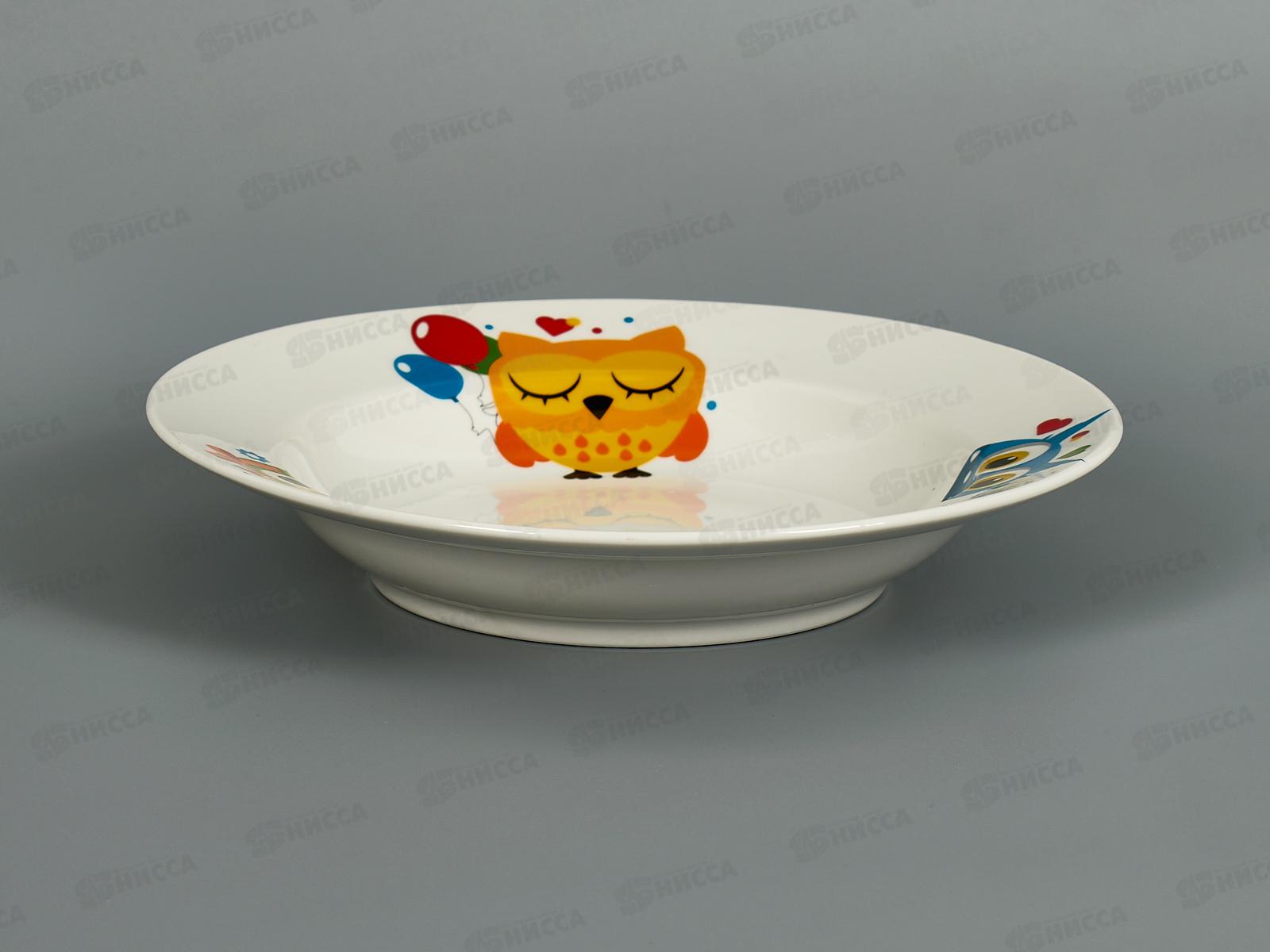 Тарелка глубокая 200мм Гладкий край Совята 090772 *24