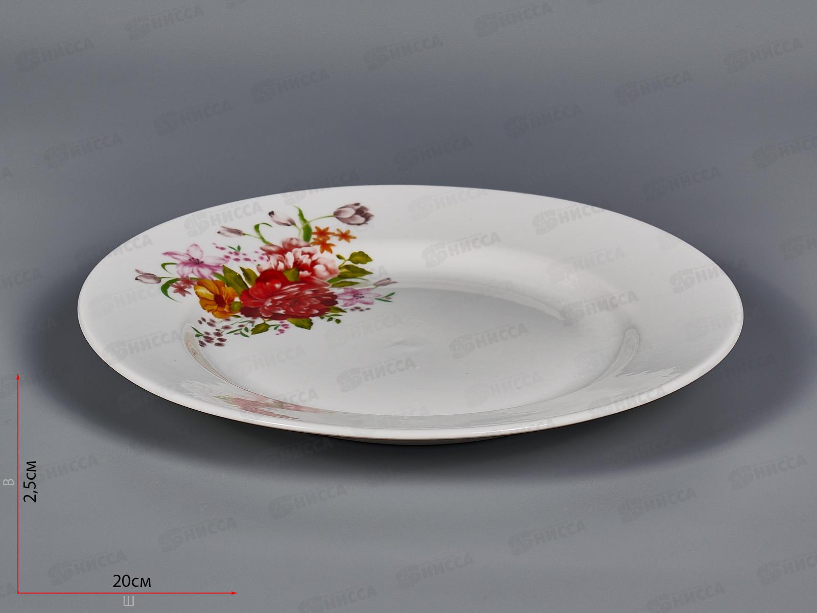 Тарелка мелкая 200мм Гладкий край Натали 090012 *30