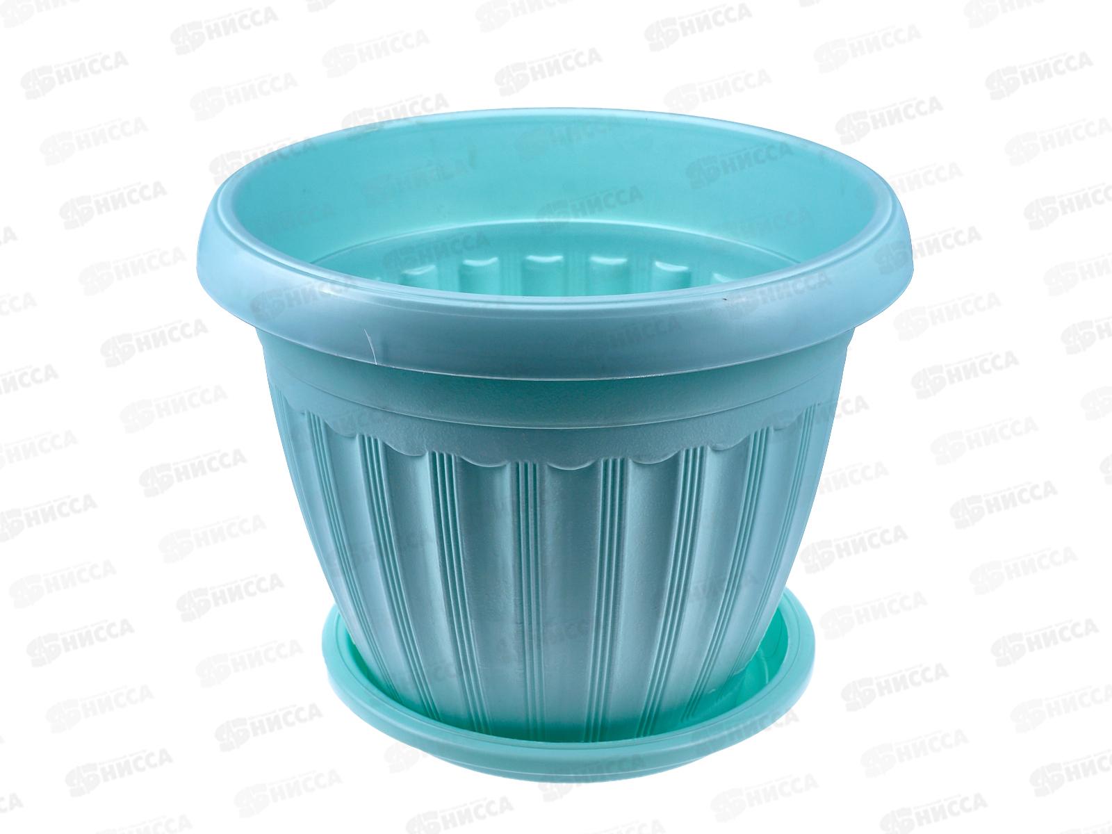 Кашпо Баргузин 9,5л зеленый мятный Ангарск *5