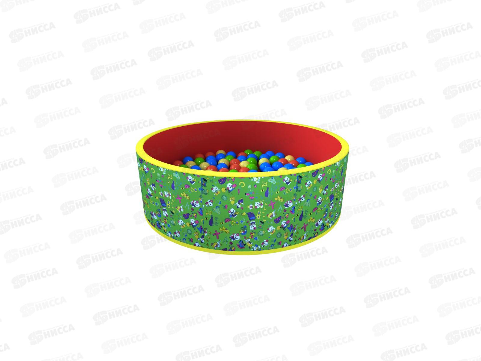 Сухой бассейн (зеленый/красный) 1000*1000 мм +150 шаров в комплекте   гб