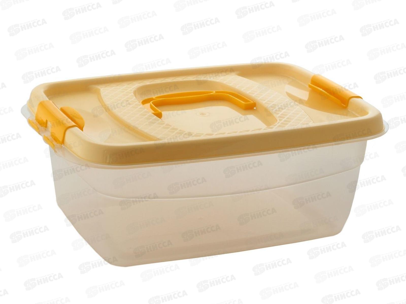 Контейнер для пищевых продуктов 10л бежевый *12  ИНТ