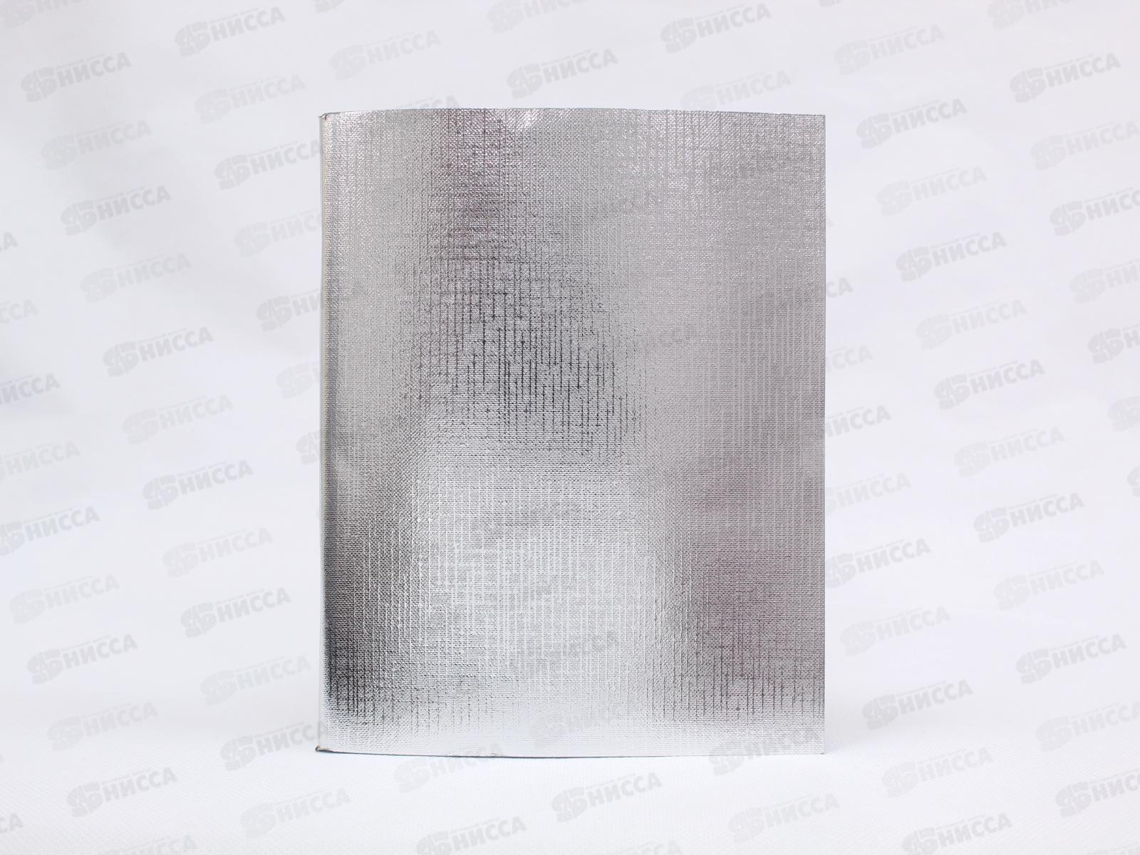 Тетрадь 96листов клетка Hatber бумвинил METALLIC Серебро .*30