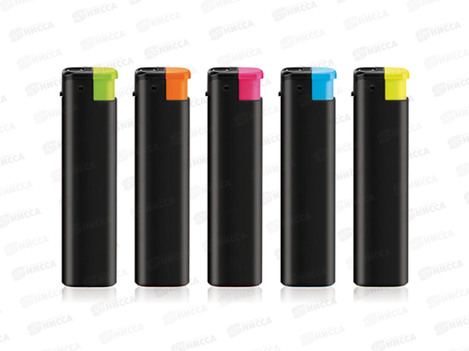 Зажигалка Flameclub P-02 TURBO RUBBERIZED одноразовая 17718 *50