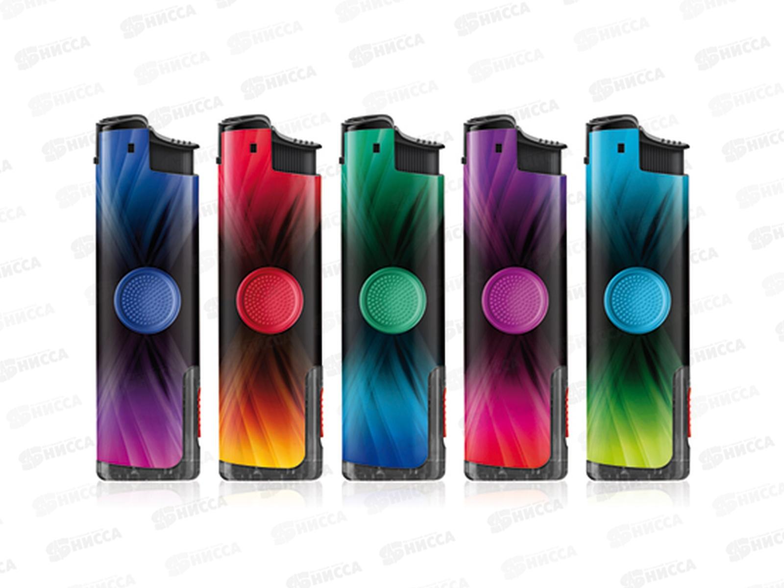 Зажигалка Wisen WP-25 TURBO SPINNER многоразовая с фонариком 18521 *25