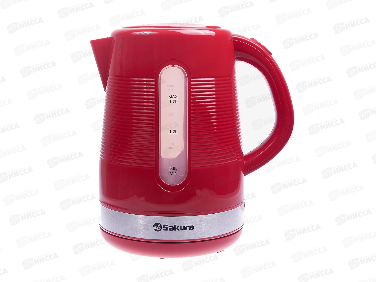 Чайник электрический SA-2343R (1,7) красный