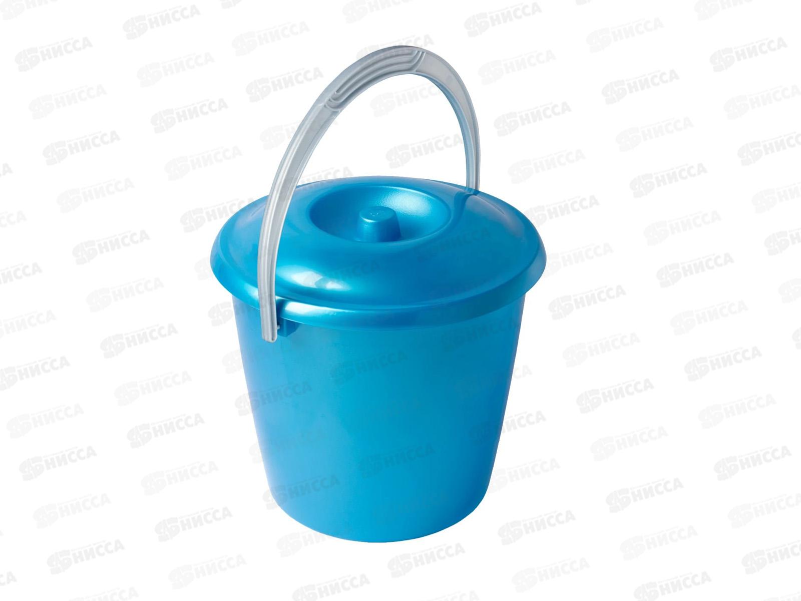 Ведро 3л с крышкой Соло С630К бирюза *13