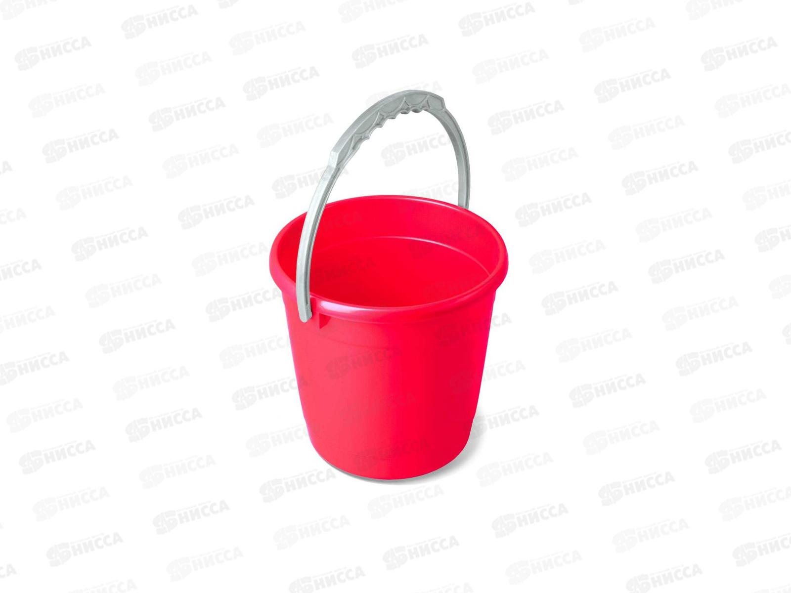 Ведро 5л без крышки КОЛОР С402 красное *20