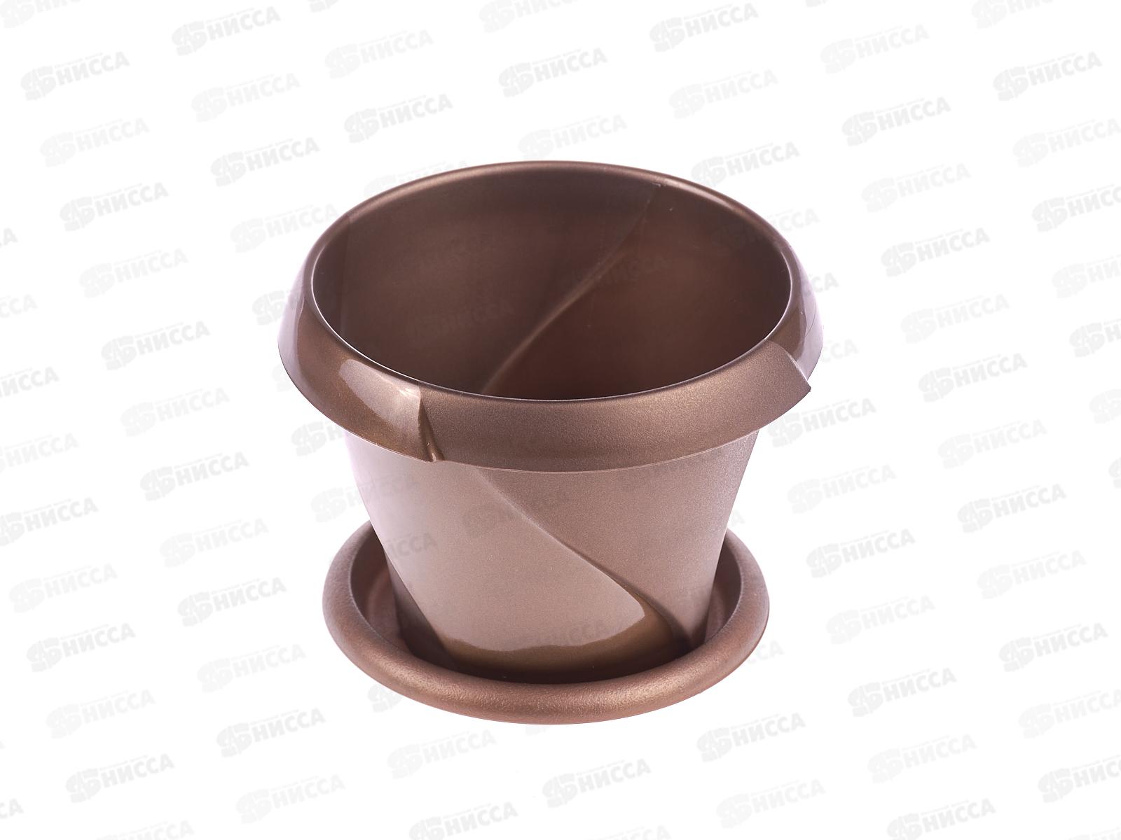 Кашпо "Флориана" 0,3л Д100 С383 золото *32