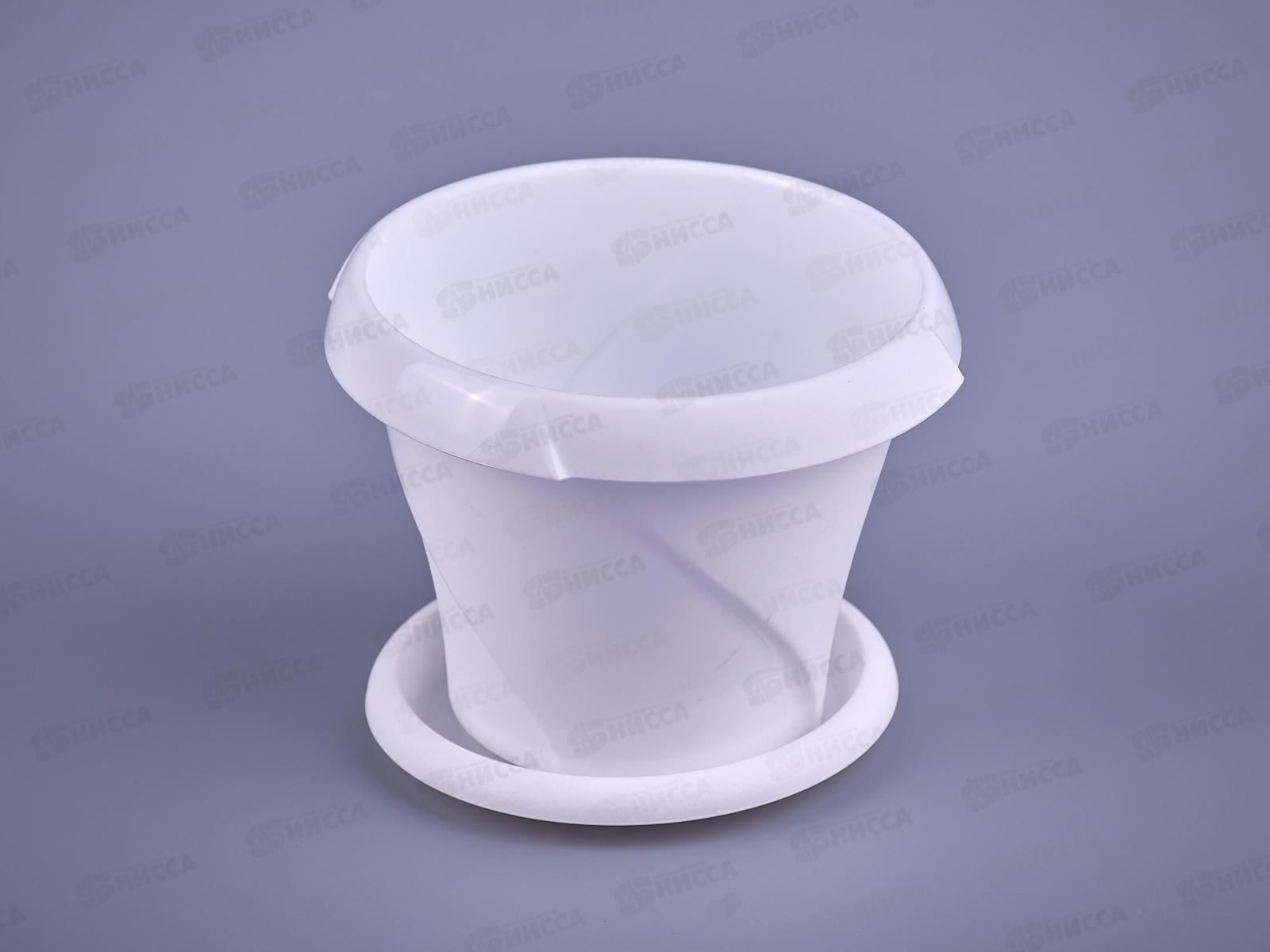 Кашпо &quotФлориана&quot 0,3л Д100 С383 белое *32