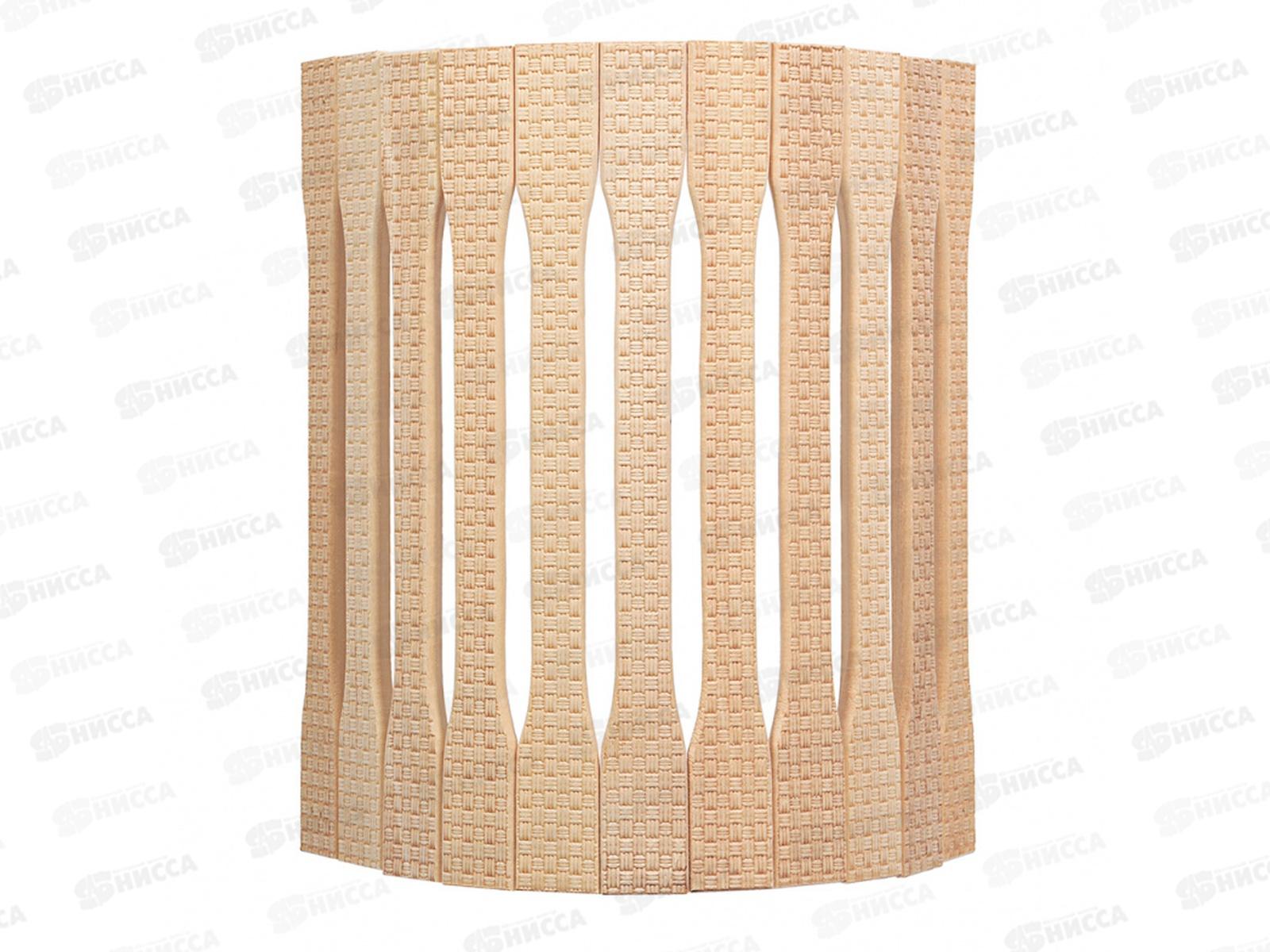 Абажур для светильника угловой,липа, с орнаментом Рогожка 31*9*22см Банные штучки
