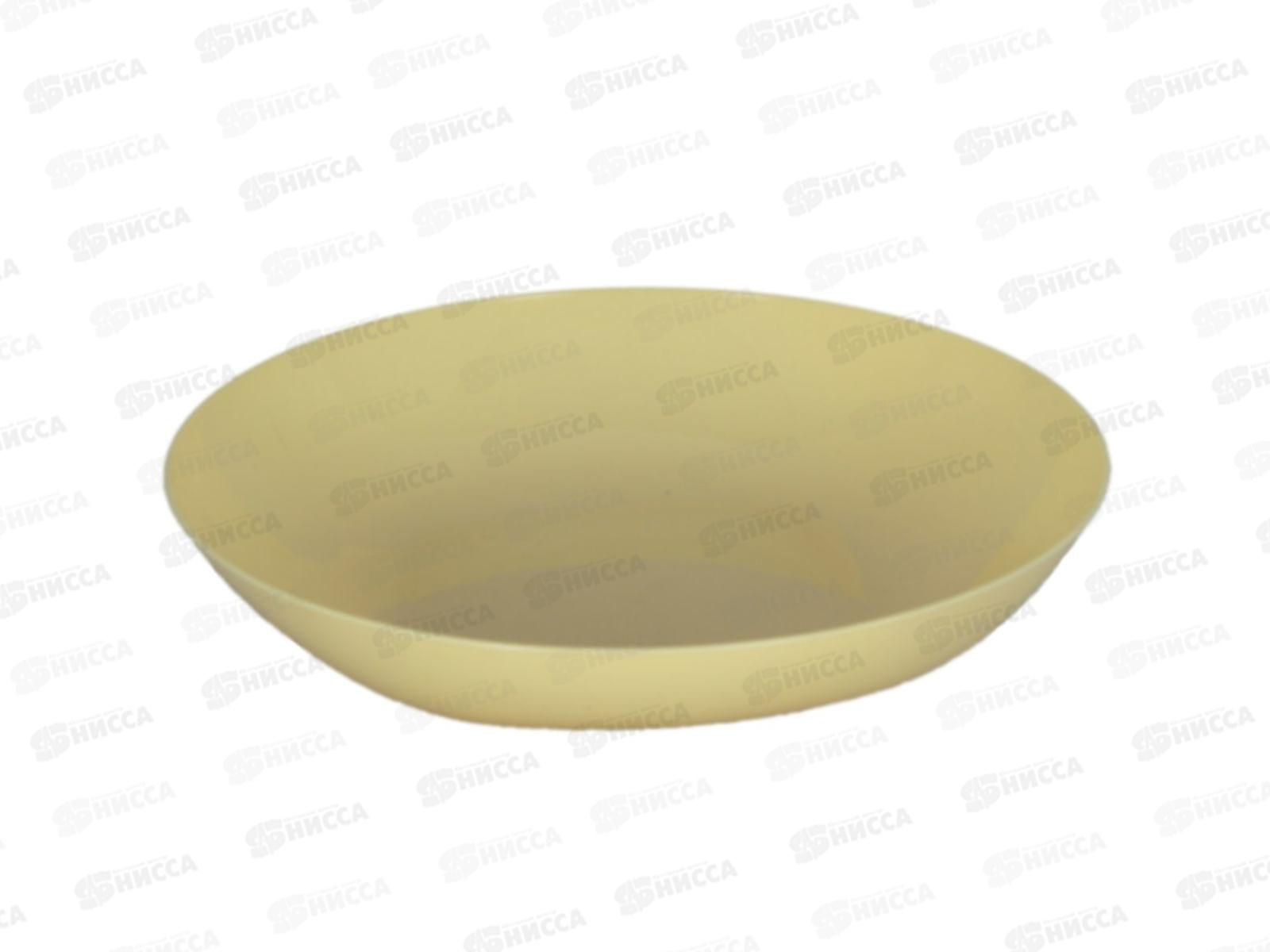 Тарелка большая 215*42 V=1л бежевый ИНТ  *80/20