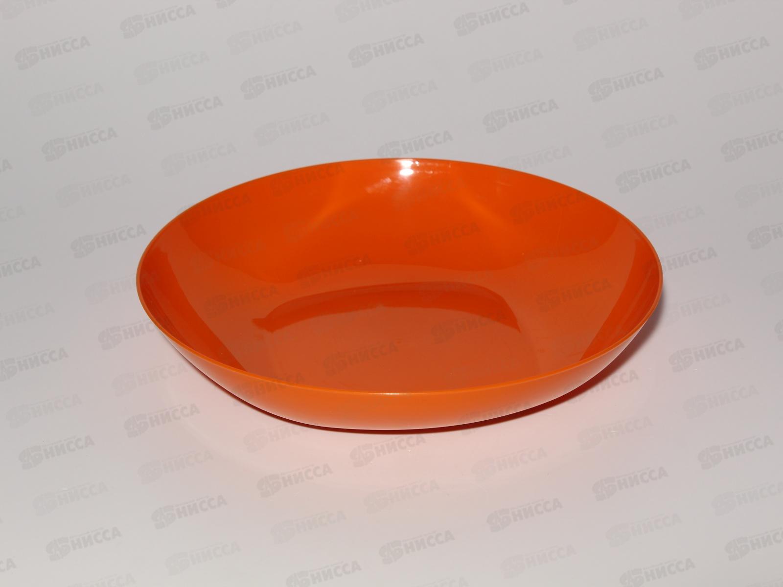 Тарелка большая 215*42 V=1л оранжевый ИНТ  *80