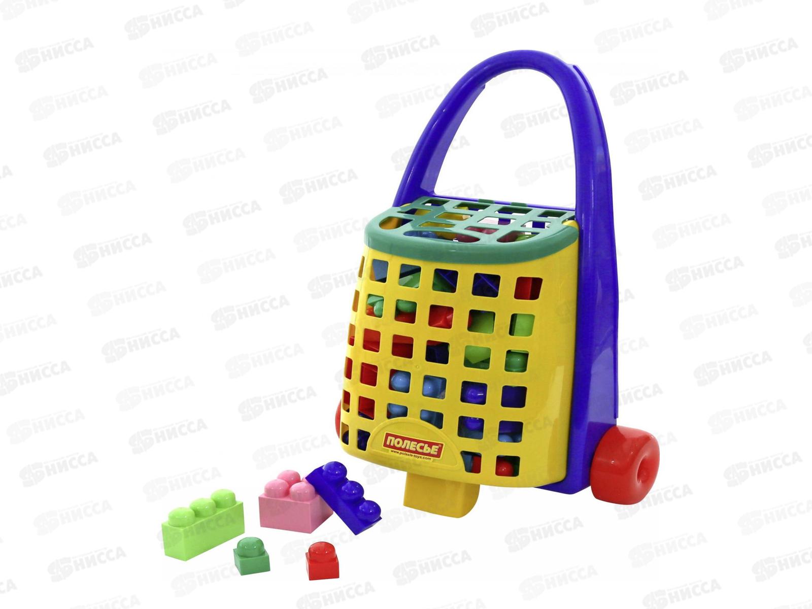 Тележка + конструктор &quotВеликан&quot 36элементов 44365  *2