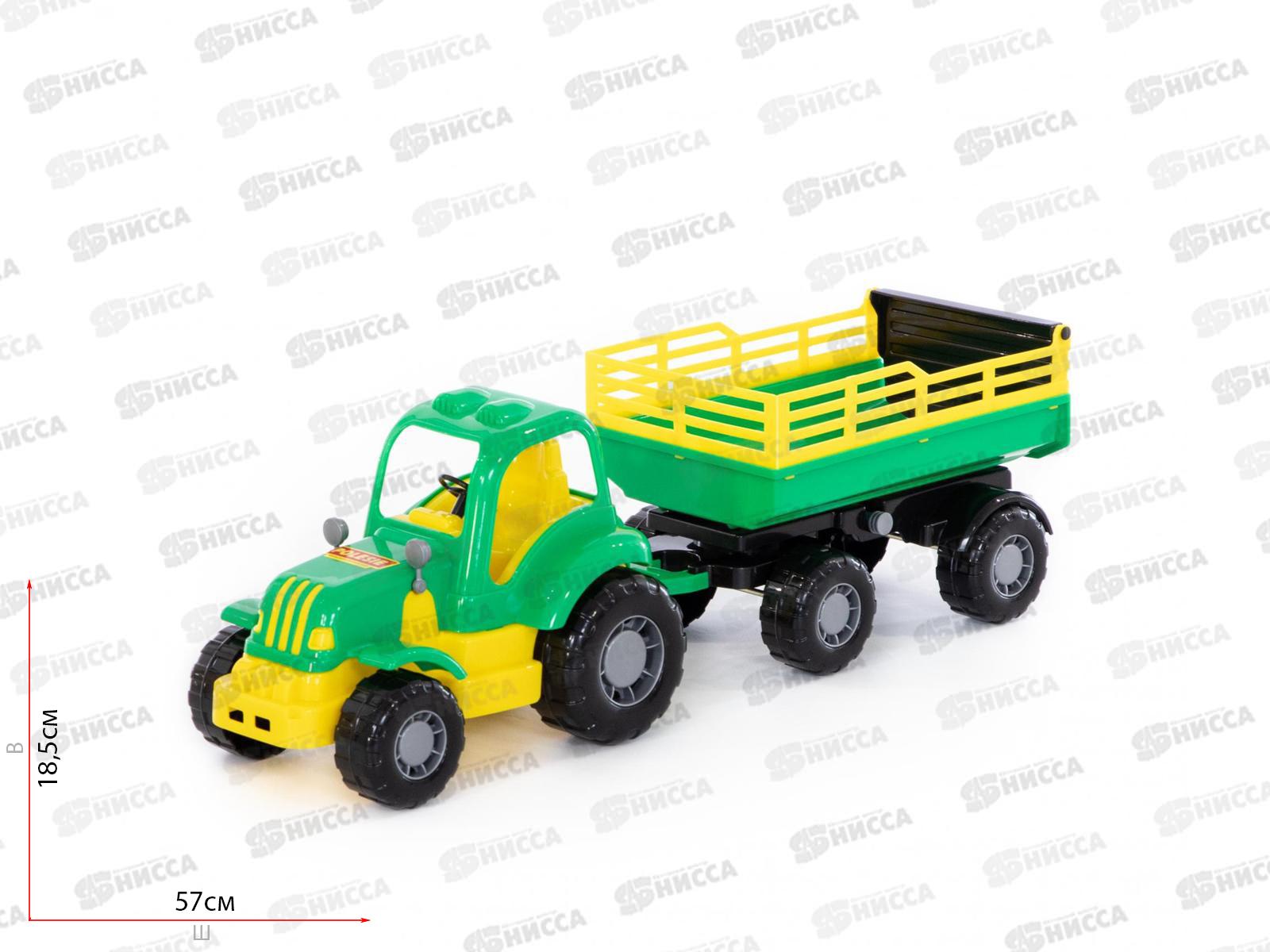 Трактор &quotСилач&quot с прицепом №2 44969 *4