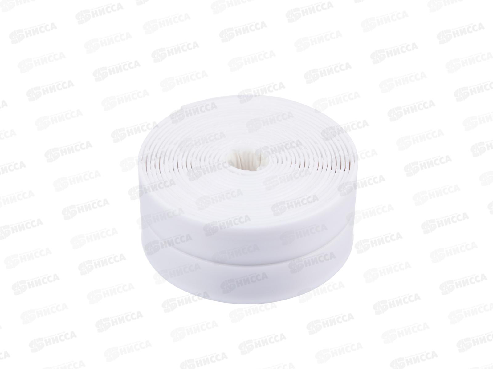 Лента бордюрная ЕРМАК 38мм*3,35м самоклеящаяся белая 472-031 г