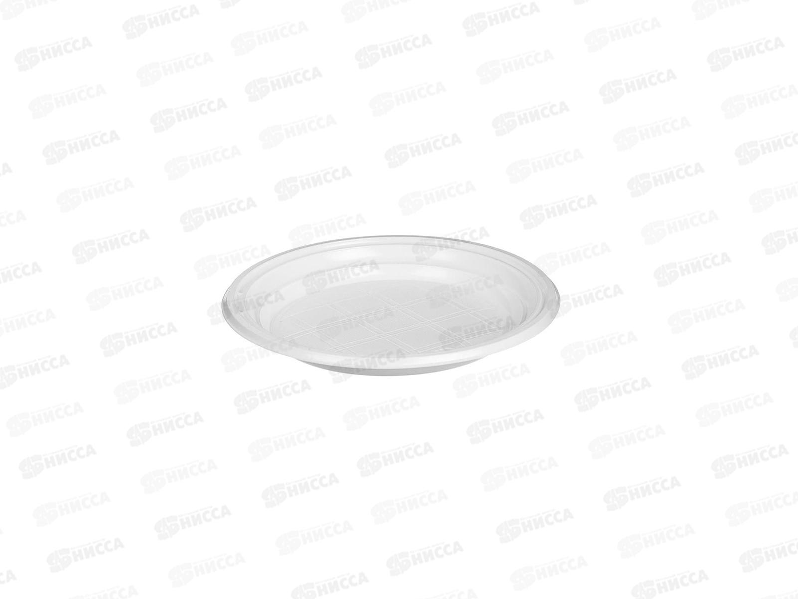 Тарелка одноразовая десертная 165мм прозрачная Фопос *100/2000