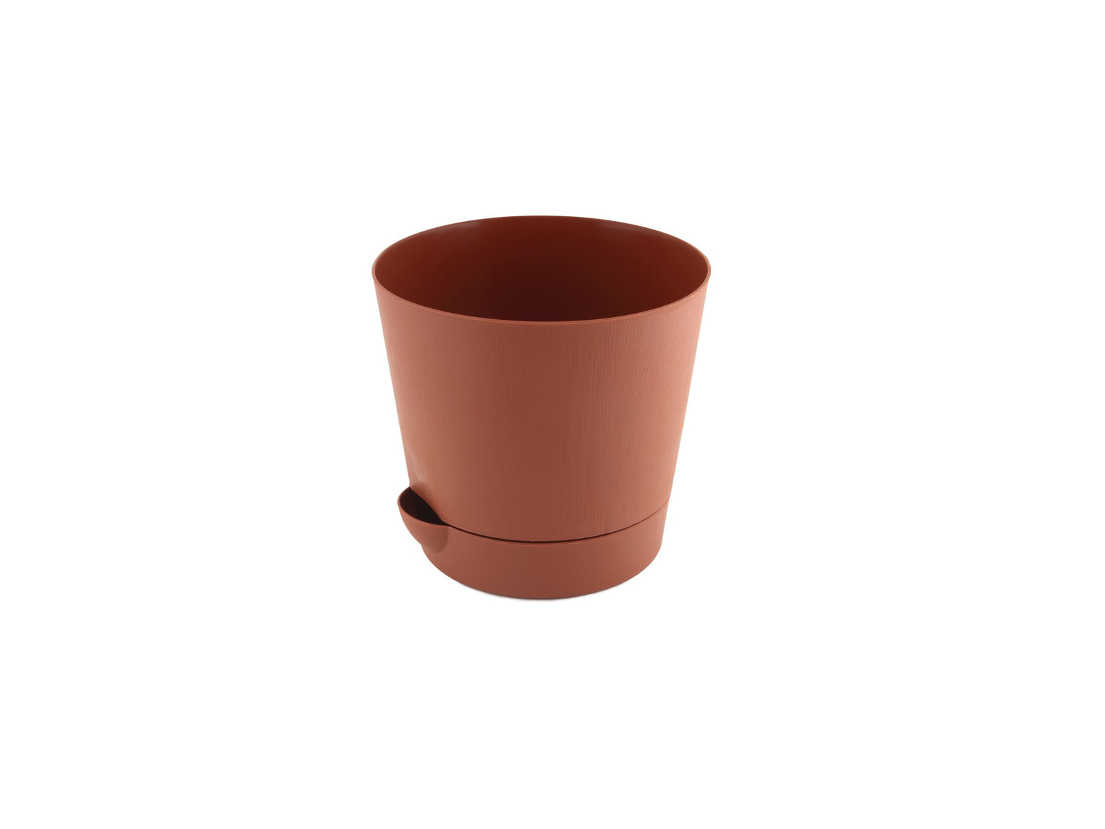 Горшок для цветов с поддоном 3,6л терракот ИНТ*20