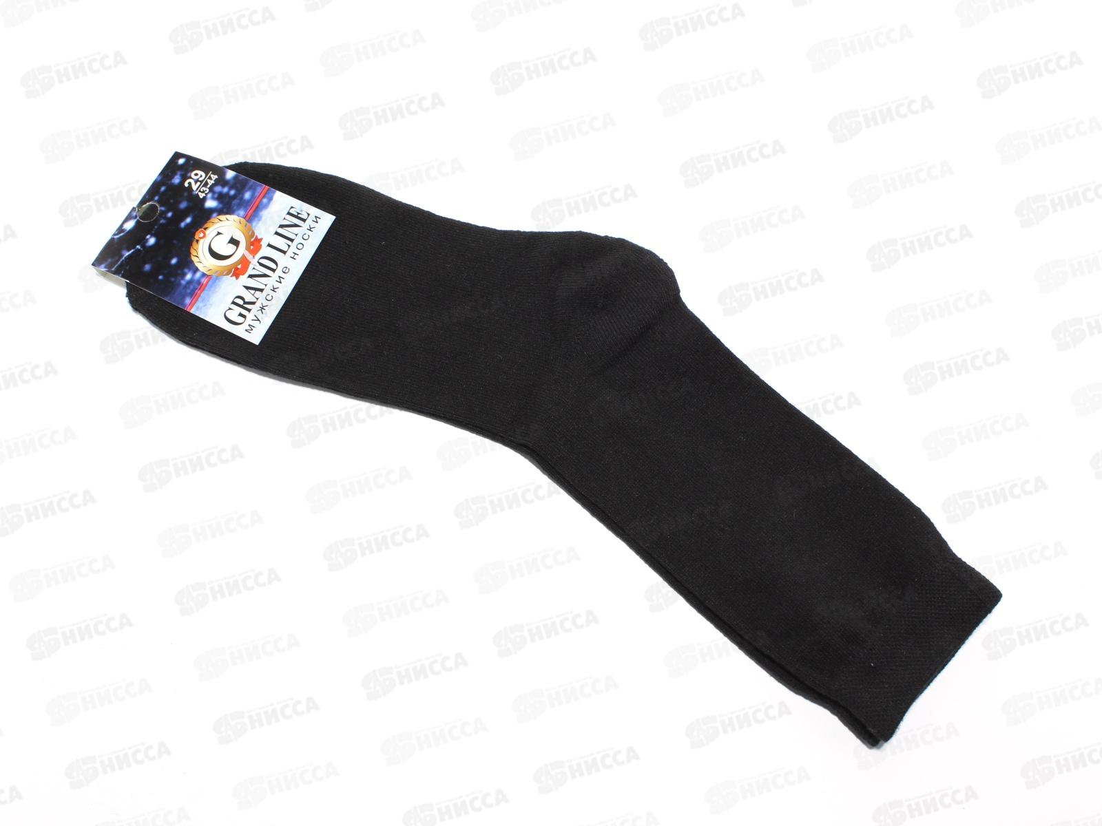 Носки мужские МТ-213 GRAND LINE черный, плюш след р-29