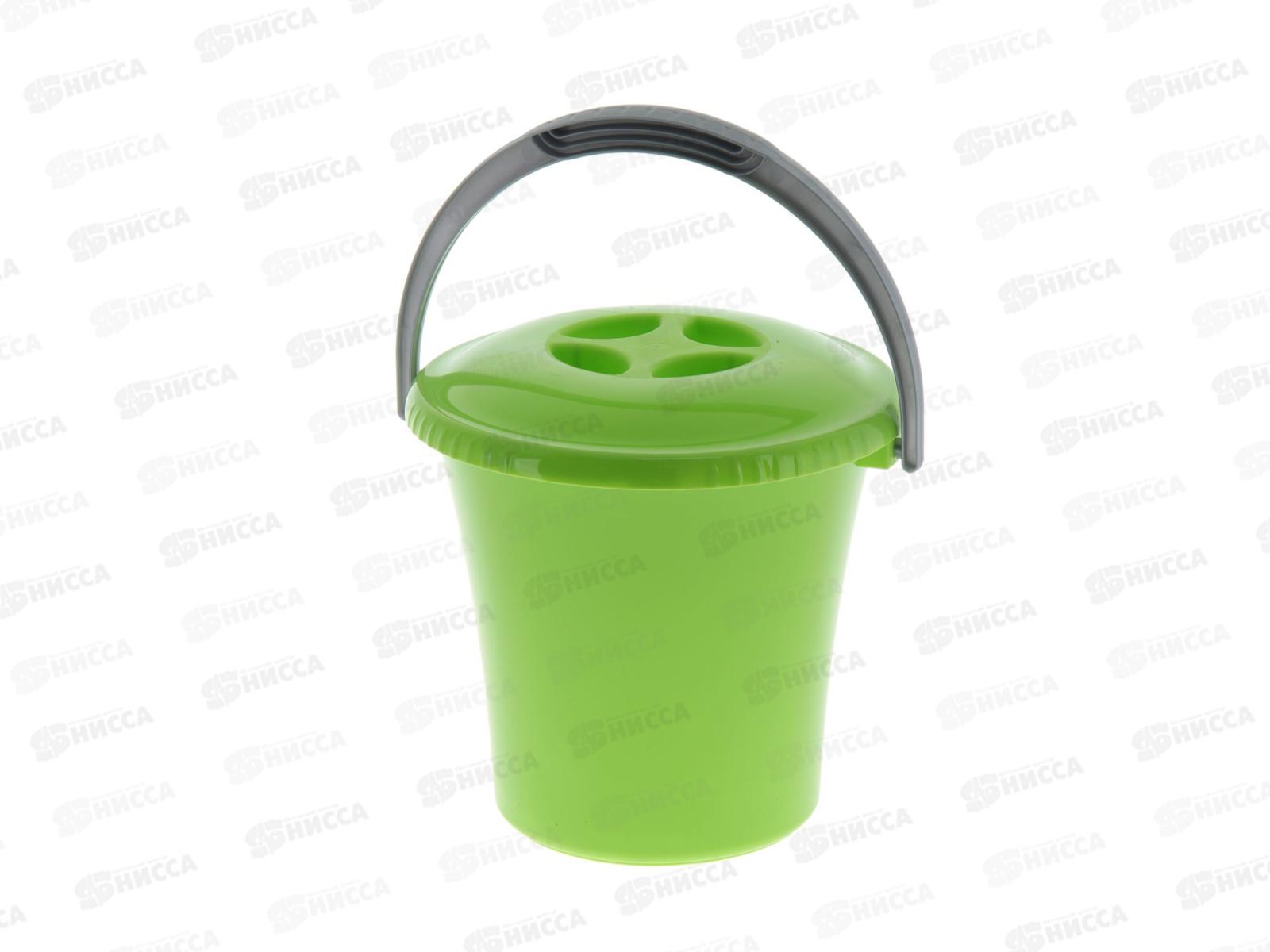 Ведро 3л с крышкой Либерти С601К салатовое *13