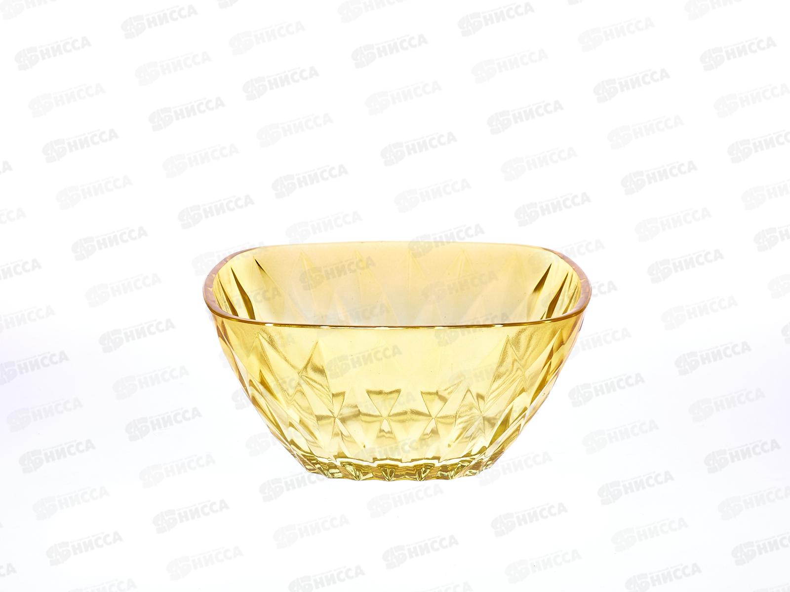 Салатник 81-013-217x217&quotСтоун&quot прозрачная крышка 1/2 янтарь 4840161767