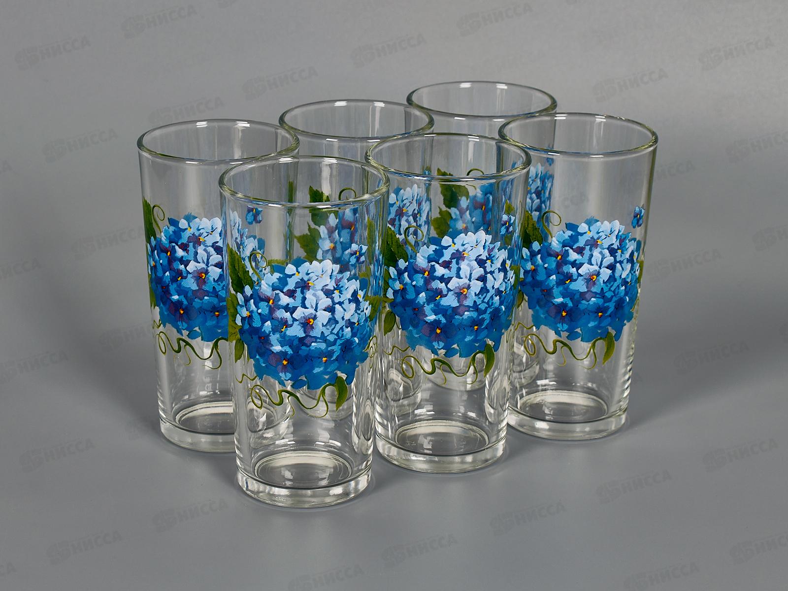 Набор стаканов &quotОда&quot (Гортензия) 6шт 230мл *6 1256