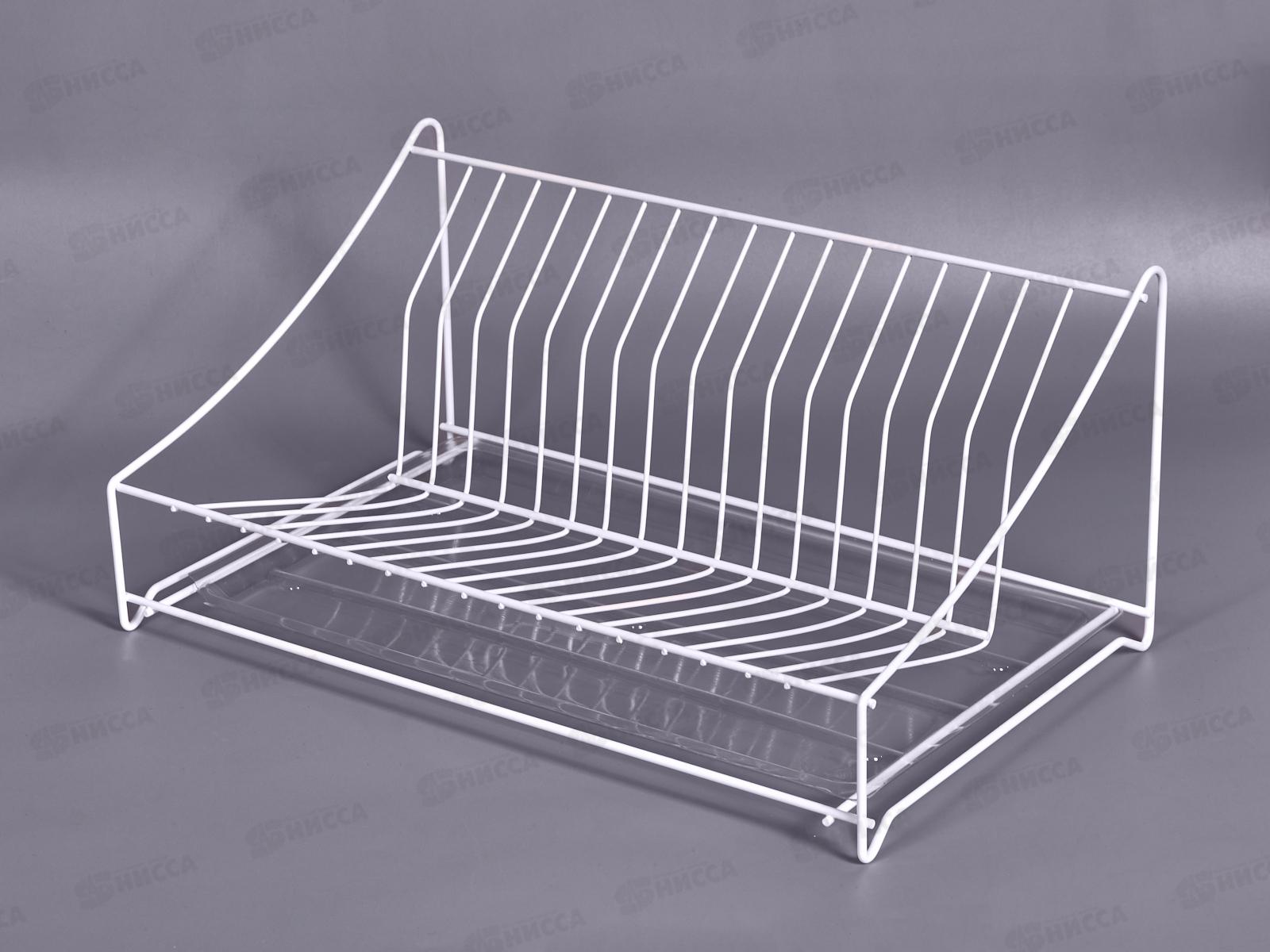 Сушилка для посуды настольная белая АМ 03  *12