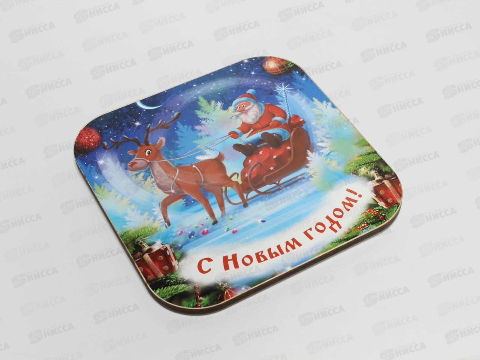 Подставка  под горячее дерево НГ 18*18см С-74