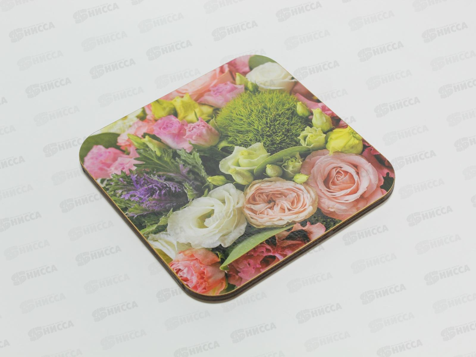 Подставка  под горячее дерево 14,5*14,5см В-28