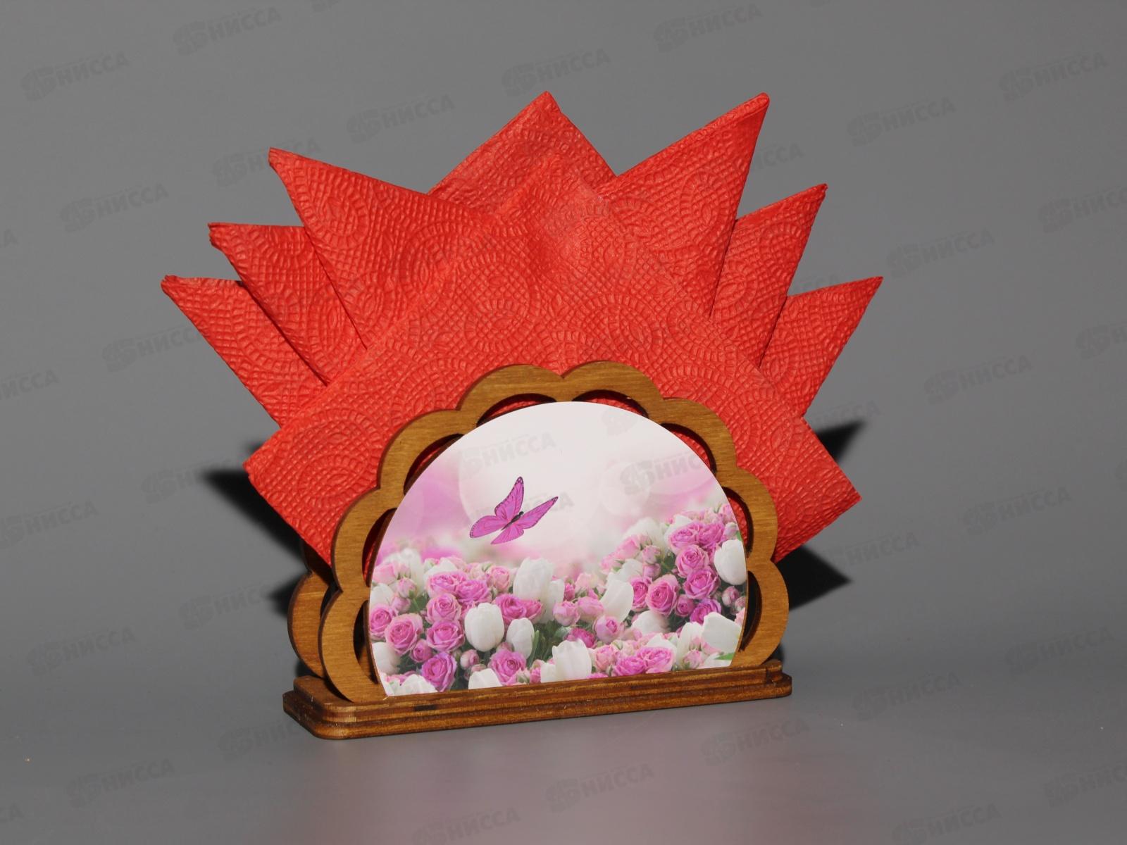 Салфетница &quotРозы&quot дерево Б-19